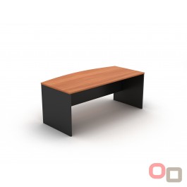 Bow Front Office Desk 2100 - 5 Colours