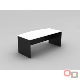 Bow Front Office Desk 2100 - 5 Colours