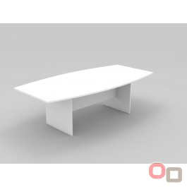  Boat Shaped Boardroom Meeting Table 2400W - 5 Colours