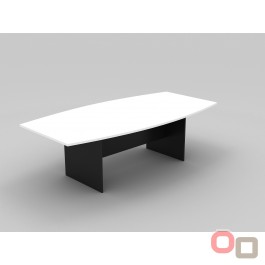  Boat Shaped Boardroom Meeting Table 2400W - 5 Colours