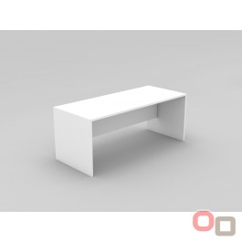 Open Slab End Desk 1200 x 600 WHITE - 5 Colours