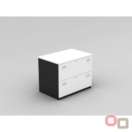 2 Drawers Lateral Filing Cabinet WCH - And 4 Colours