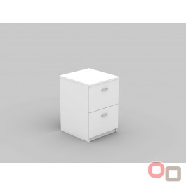 2 Drawer Filing Cabinet White - 4 Colours