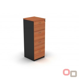 4 Drawers Filing Cabinet Cherry - 5 Colours