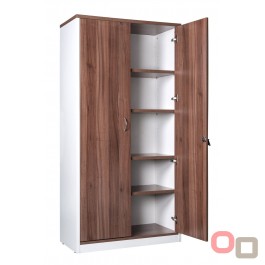 Premium Walnut Full Door Cupboard Casnan - 3 Colours