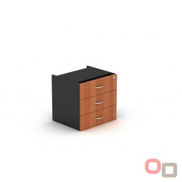 Fixed Pedestal 3 Drawers With Lock Che - 5 Colours