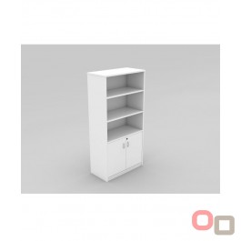 Half Door Stationery Cupboard WHITE - 5 Colours