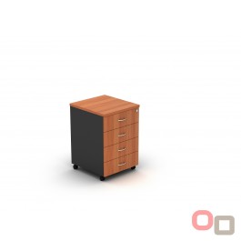 Mobile Pedestal 4 Drawers Che - 5 Colours