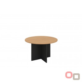 Round Meeting Table 900 with Cross Base - 5 Colours