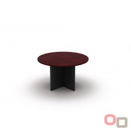 Round Meeting Table 900 with Cross Base - 5 Colours
