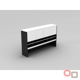 Wall Unit With Double Pigeon Holes Hutch - 4 Colours