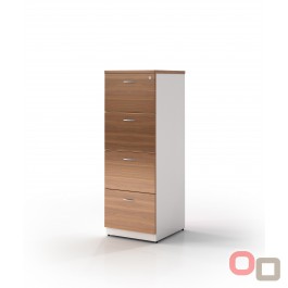 Premium 4 Drawers Filing Cabinet Virginia Walnut - 3 Colours