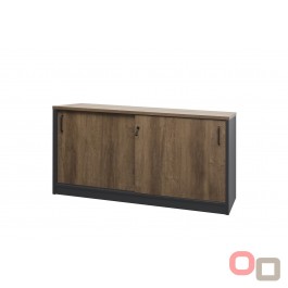 Premium Walnut Sliding Door Credenza 1800 - Regal Walnut