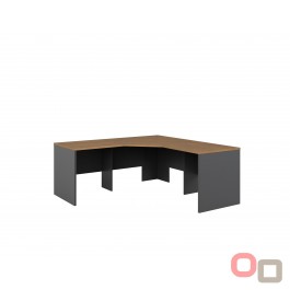 Premium Walnut 3 Piece Corner Workstation 1800 - In 3 Colours