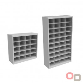 Stronghold Metal Pigeon Hole Shelving Unit - 2 Sizes