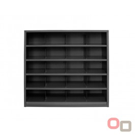 Stronghold Metal Pigeon Hole Shelving Unit - 20 Slot