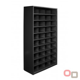 Steelco Metal Pigeon Hole Shelving Unit - 40 Slots