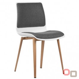 Pod Upholstered Visitor Chair Timber Frame - 2 Options