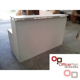 All White Budget Reception Counter - Made to order 1500