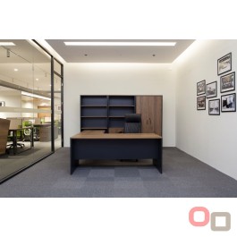 Executive Office Package 8 - Regal Walnut Over Charcoal