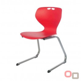 Roswell School Chair - Silver Cantilever Frame