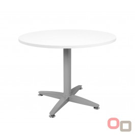 Rapid Star 4 Round Meeting Table 900 Chrome - Check Stock