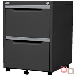 Steelco Classic Metal Mobile Pedestal 2 Filing Drawers 