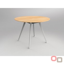 Team Black Round Meeting Table 900 - Many Sizes