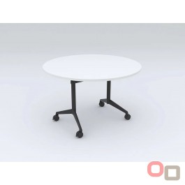 Uni Flip Round Mobile Meeting Table 1200