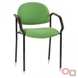 Vera Upholstered Visitor Chair - Round Back