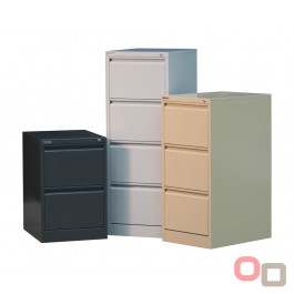 Stronghold Vertical Metal Filing Cabinet - 3 Sizes Check