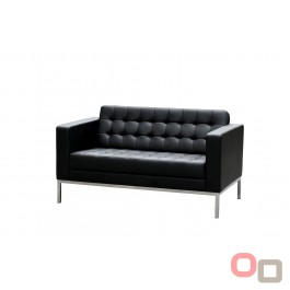 Como 2 Seater Leather Lounge