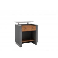 KENT Recptionist Counter Metallic Grey