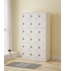 Zip 18 Door Metal Storage Locker - Pad Latch