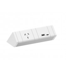 Athena Power Rail GPO with USB A/C - 3 Options