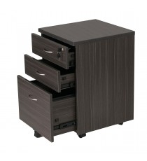 Mobile Pedestal 3 Drawers Blackened - 2 Colours