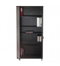 Full Door Storage Cupboard 1800H - Blackened Linewood
