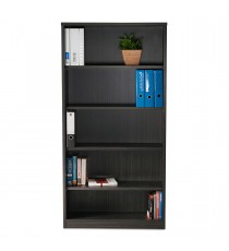Open Bookcase 1800H Blackend Linewood