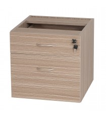 Fixed Pedestal 2 Drawers Tawny Linewood - 2 Colours