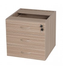Fixed Pedestal 3 Drawers Tawny Linewood - 2 Colours