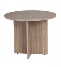 Round Meeting Table 1200 Tawny Linewood - With 2 Colours 