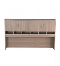 Pigeon Hole Hutch with Overhead Cupboards - Tawny Linewood 