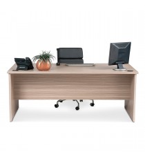 Open Slab End Desk 1800 x 900 - Tawny Linewood