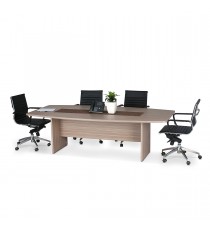  Boat Shaped Boardroom Meeting Table - Tawny 