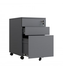 Max Standrad Metal Mobile Pedestal 3 Drawers - 3 Colours