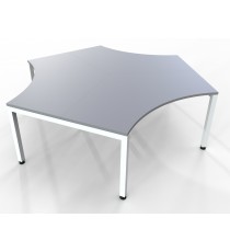 Infinity Plaza 120 Degree Workstation with1200 desktop - Contract Work
