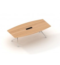 Potenza Premium Boardroom Table WHITE 2400 x 1200 