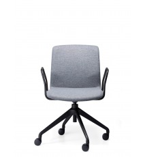 Elmo Meeting Chair with Arms - Grey