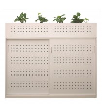 Steelco Aeir Perforated Sliding Door Cupboard  - 900 Wide