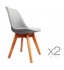 Eames Retro Cafe Chairs Grey x2